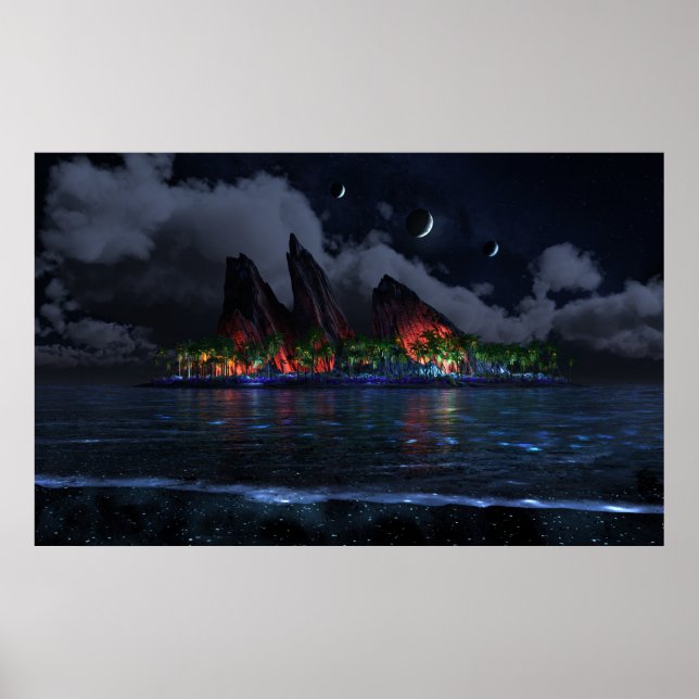 Poster Azul Infinito (Noite) (Frente)