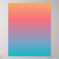 Azul Laranja Ombre