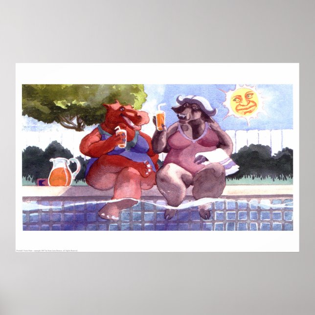 Poster Azul Médio (Frente)