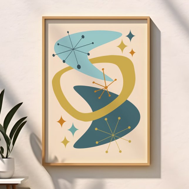 Poster Azul meio século de idade atômica 7, mostarda (Criador carregado)