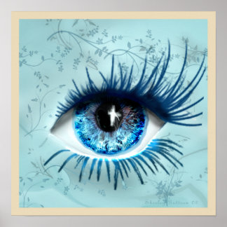 Poster Azul-no-rosto