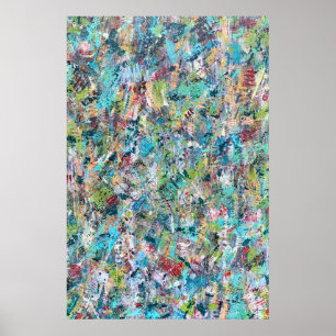Poster Azul paralelo 24 x 36