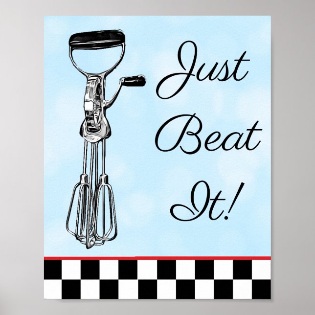 Poster Azul, Preto e Vermelho Bate no Sinal (Frente)