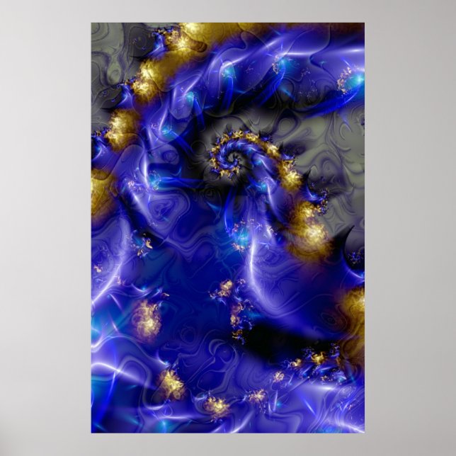 Pôster Azul profundo. (Frente)