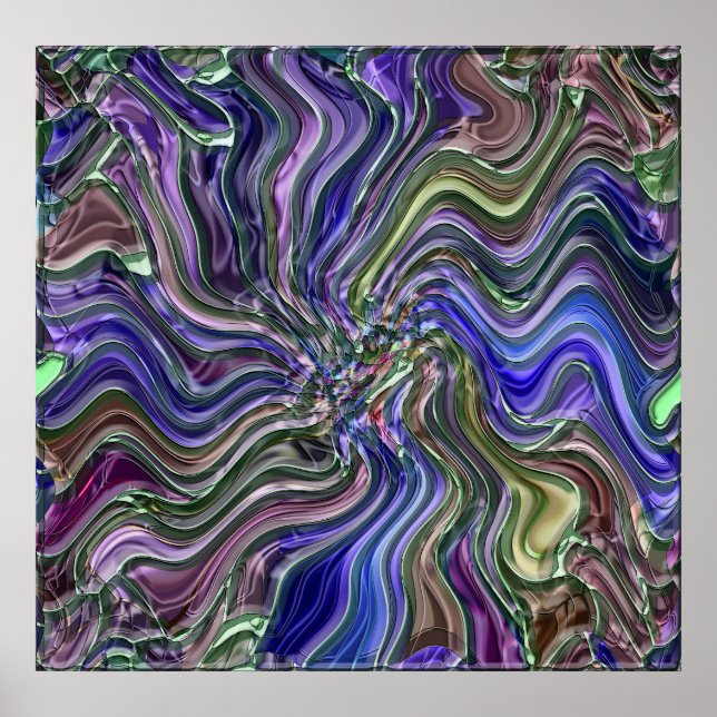 Pôster Azul profundo (Frente)