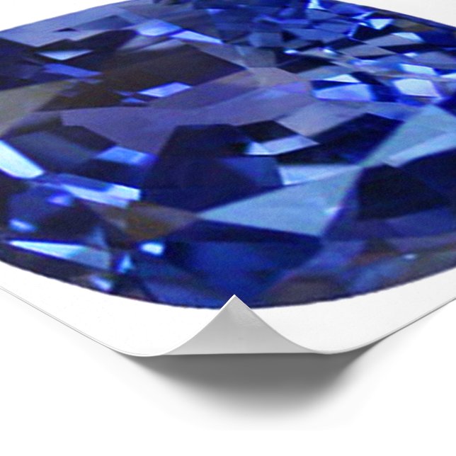 Poster Azul-safira (Borda)