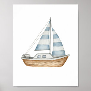 Poster Azul Sail Away