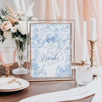 Azul Toile Safari Bebidas de Chá de fraldas