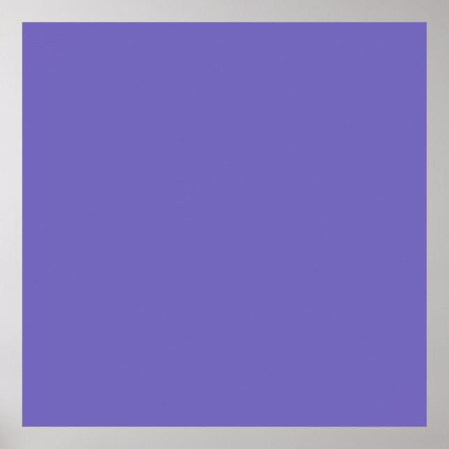 Poster Azul-violeta (Crayola) (cor sólida)  (Frente)