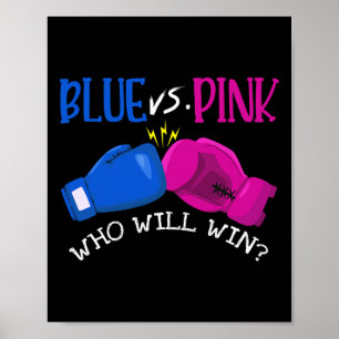 Poster Azul Vs Rosa Quem Ganhará O Sexo Festa De Revenda