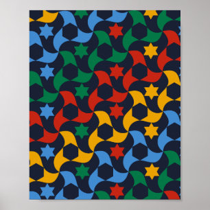 Poster Azulejos Andaluzes 12 (Palácio Alhambra, Granada)