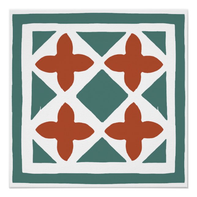 Pôster Azulejos Andaluzes 15 (Frente)