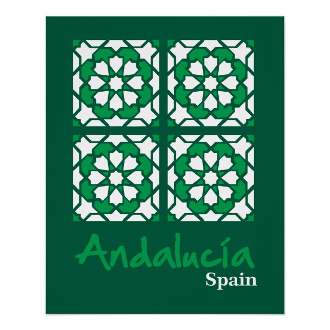 Pôster Azulejos Andaluzes 2 (Frente)