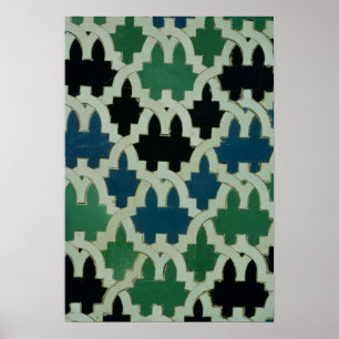 Poster Azulejos azulejos do trono dos Sultões