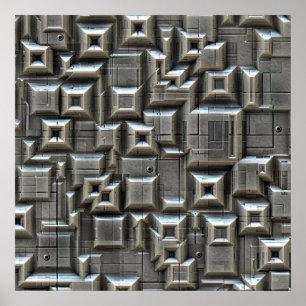 Poster Azulejos de espaço texturizados