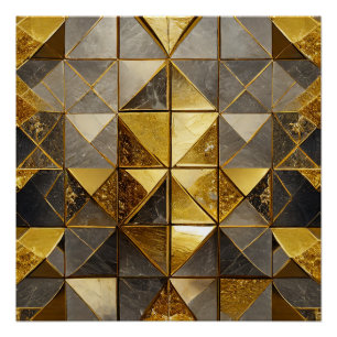 Pôster Azulejos do mosaico do ouro