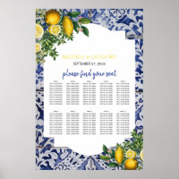 Azulejos Portugueses Lemons - Gráfico de Casamento