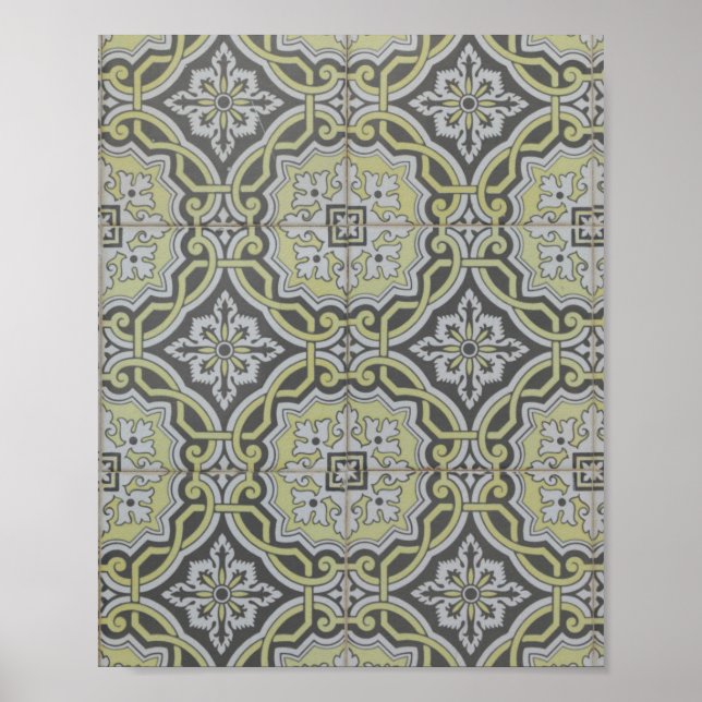 Poster Azulejos Vintage (Frente)