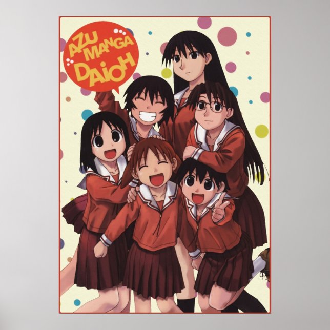 Poster Azumanga Daioh  Yonkoma Comedy Anime Manga  Chiyo  (Frente)