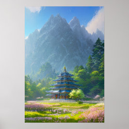 Poster Azure Temple Haven