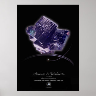 POSTER AZURITE E MALACITE