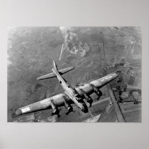 Poster B-17 Bomber sobre a Alemanha - WW2 - 1943