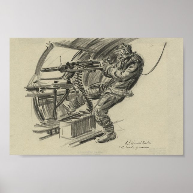 Poster B-17 Waist Gunner (Frente)
