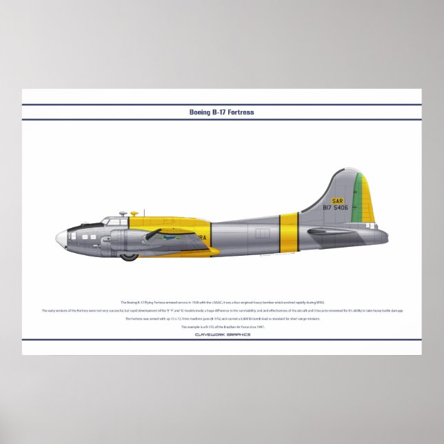 Pôster B-17G Brasil 1 (Frente)