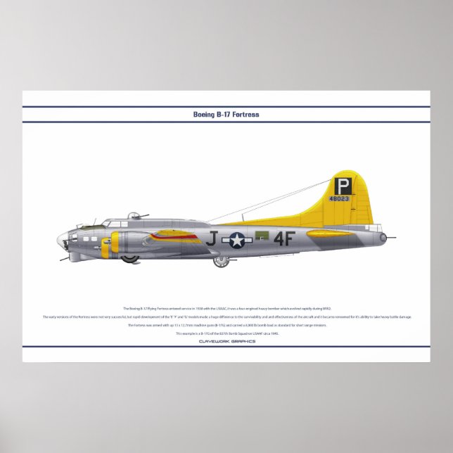 PÔSTER B-17G EUA 837BS 1 (Frente)