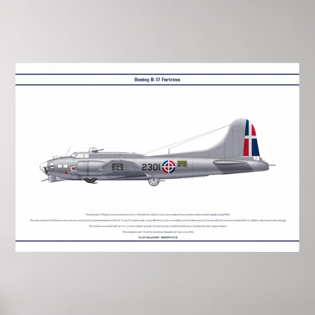 Poster B-17G República Dominicana 1 (Frente)