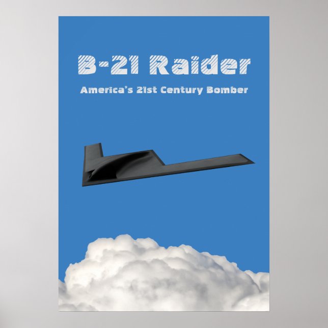 Poster B-21 Bombeiro Furtivo Raider (Frente)