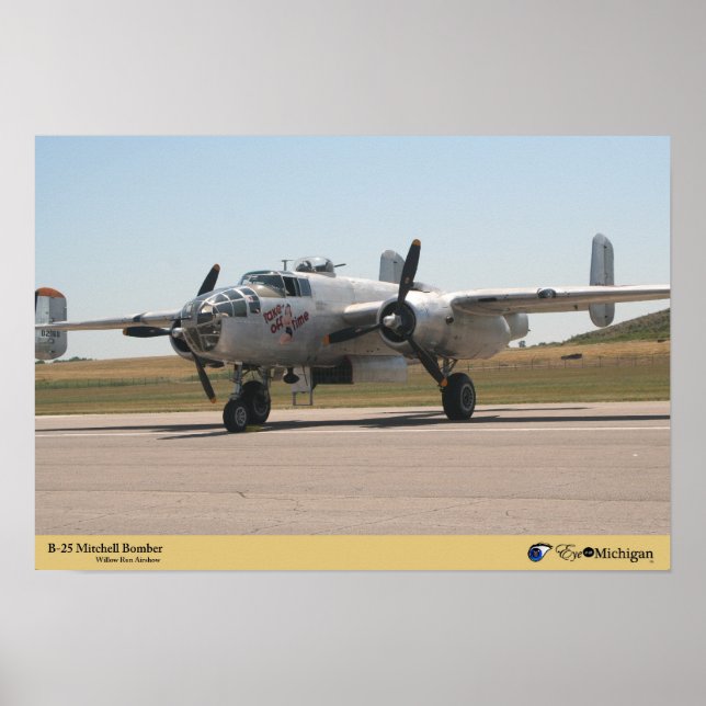 Poster B-25 Mitchell Bomber (Frente)