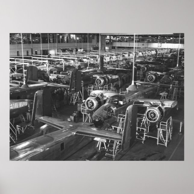 Poster B-25 Mitchell Bomber, 1942 (Frente)