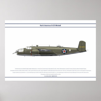 Pôster B-25 USA Doolittle