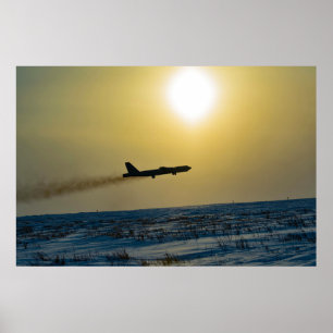 Poster B-52 Esttratofortaleza na neve