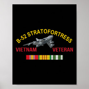 Poster B- 52 Esttratofortaleza Vietnam Veteran B- 52 Bomb