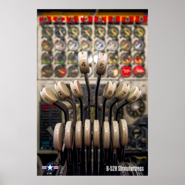 POSTER B-52H STRATOFORTRESS THROTTLES (Frente)