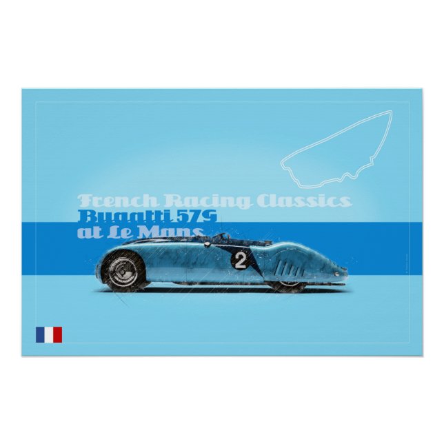 Pôster B 57G "Tank" at the Sarthe (Frente)