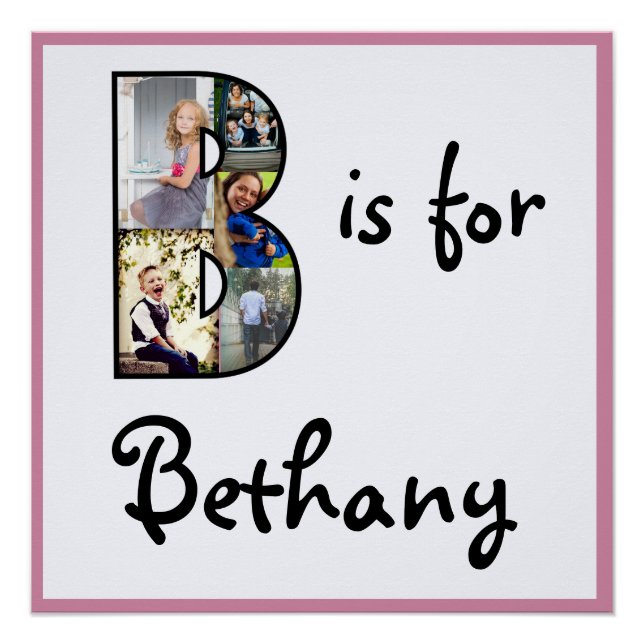 Pôster B é para o Nome (Frente)