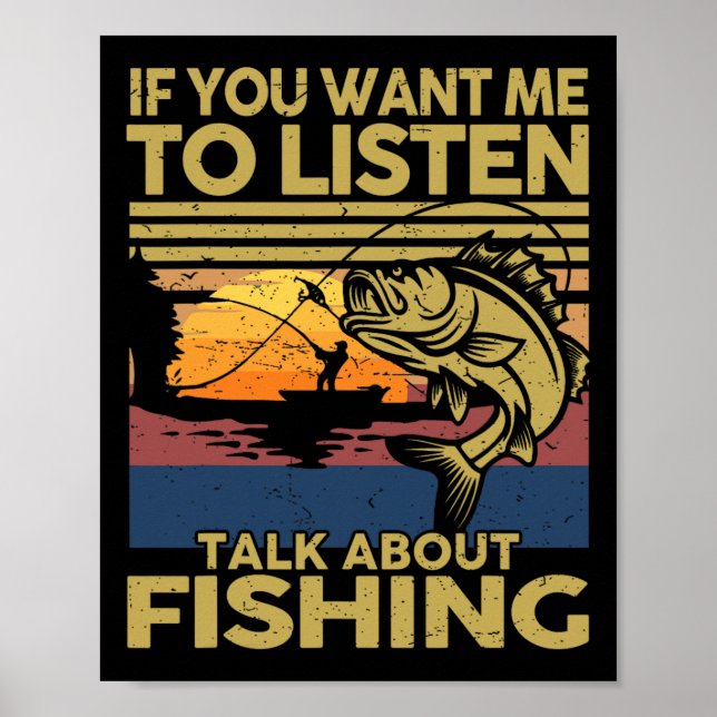 Poster B Pai Se Quiser Que Eu Ouça Falar Sobre Pesca- (Frente)