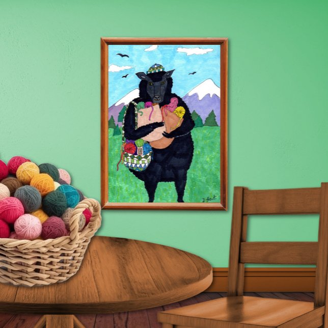 Poster Baa Baa Black Sheep Art (Criador carregado)