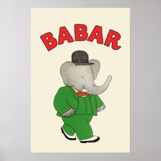 Poster Babar o elefante