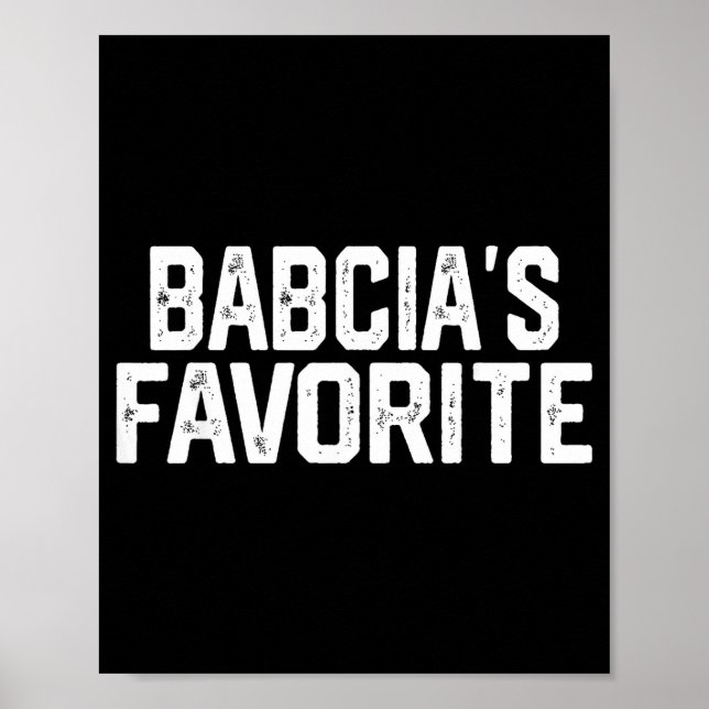 Poster Babcia’s Favorite Funny Grandparent Granhild Vinta (Frente)