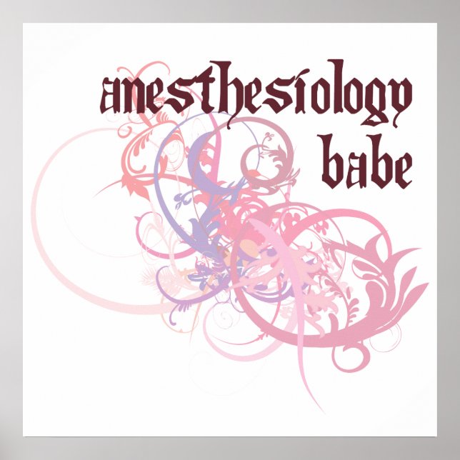 Pôster Babe de Anestesiologia (Frente)