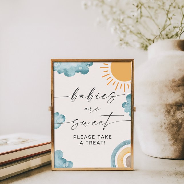 Poster Babies Are Sweet Baby Shower Sunshine (Criador carregado)