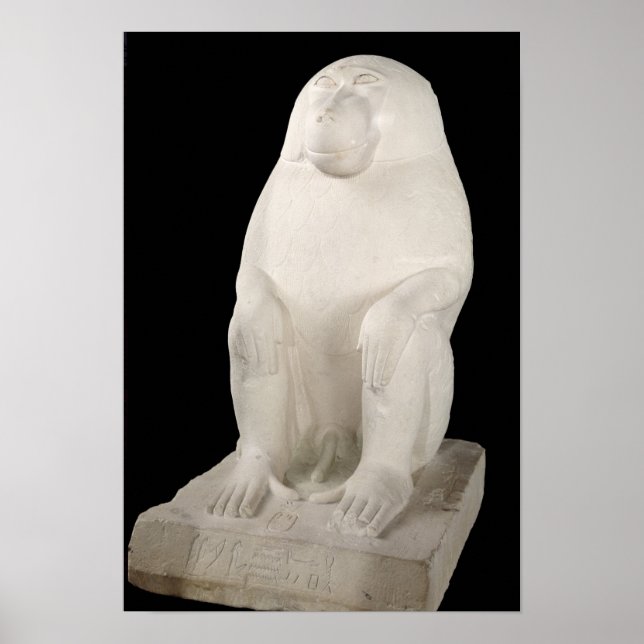 Pôster Baboon, Reino Médio, possivelmente dinastia 7 (Frente)