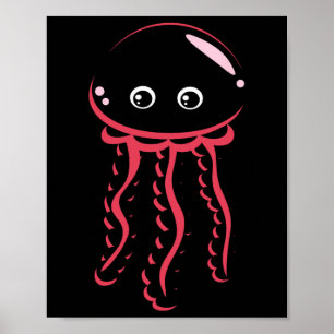 Poster Babt Jellyfish Sorrindo Costume Cute Animal Hallow