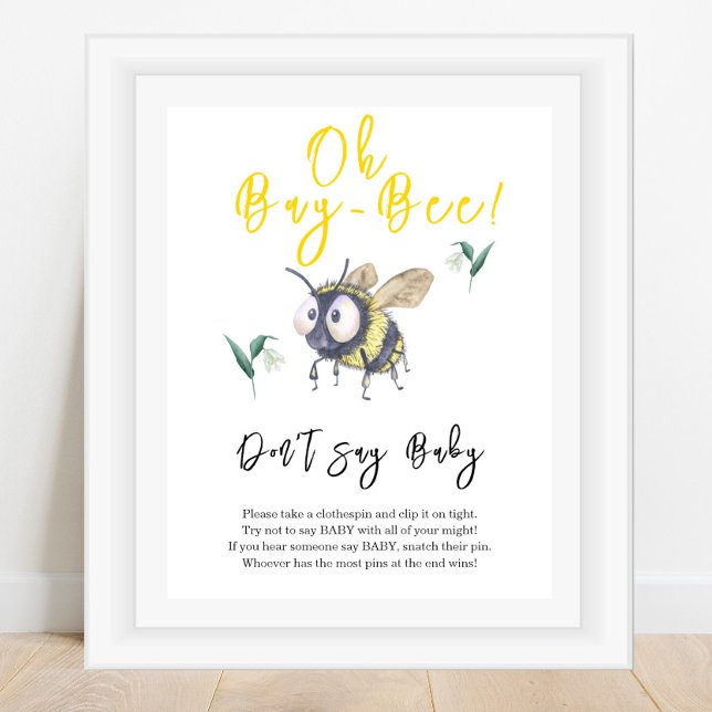 Poster Baby Bee - Não diga bebê (Criador carregado)