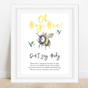 Poster Baby Bee - Não diga bebê