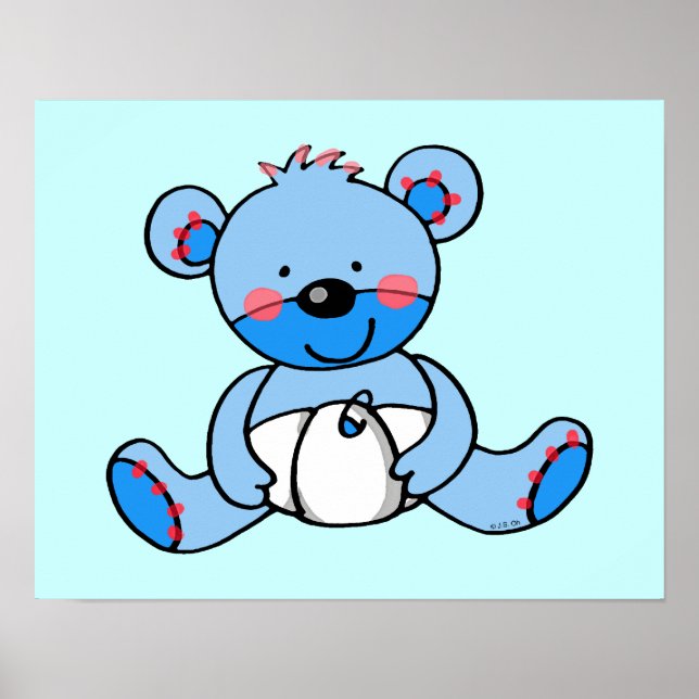 Poster Baby Boy (ursinho de pelúcia) (Frente)